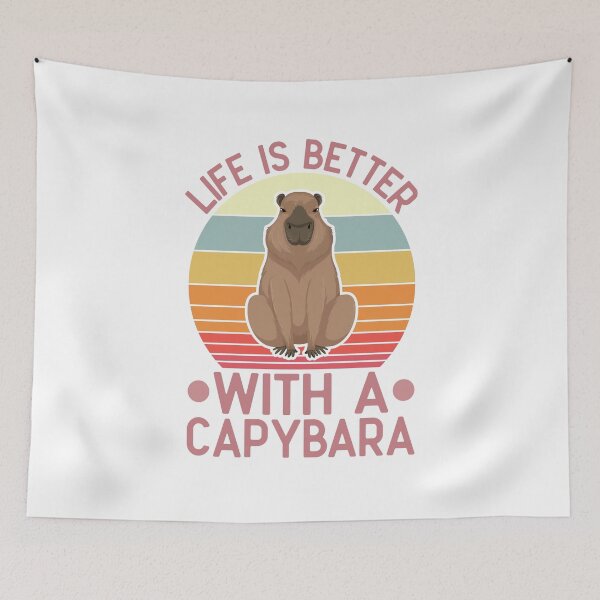 Item preview, Life is better with a capybara designed and sold by LunaraPaws.