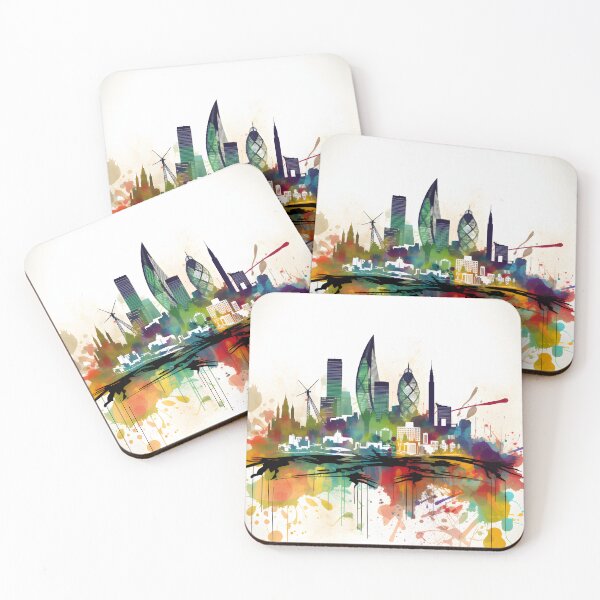 Item preview, Dynamic London: Abstract Cityscape designed and sold by Digital Dreamscape Artistry.