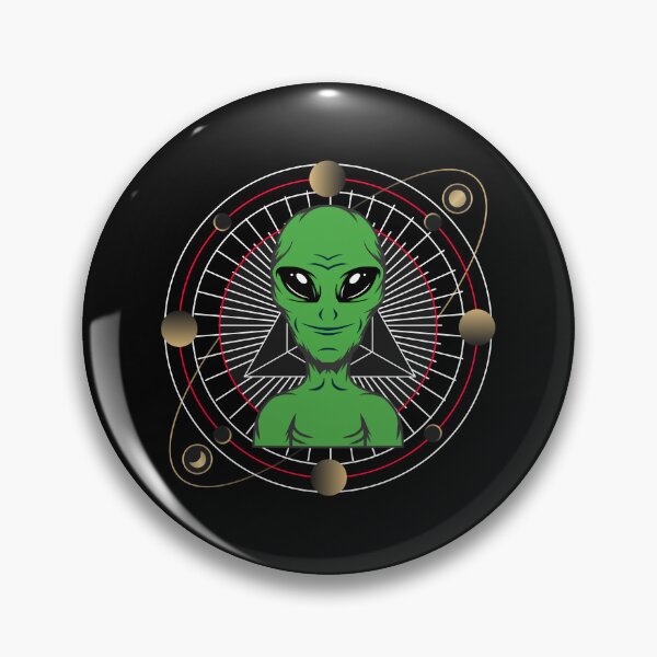 Item preview, Alien with planets in space Cool alien design ideal for all fans of extraterrestrials designed and sold by ReneMM.