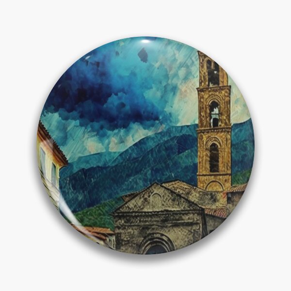 Item preview, italian church city view art designed and sold by carpenterblaise.