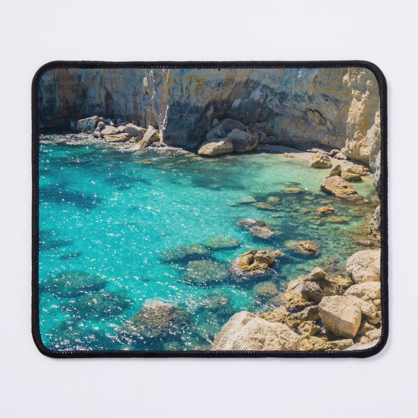 Item preview, Turquoise sea with rocks of Puglia, Italy designed and sold by salarkoshop.