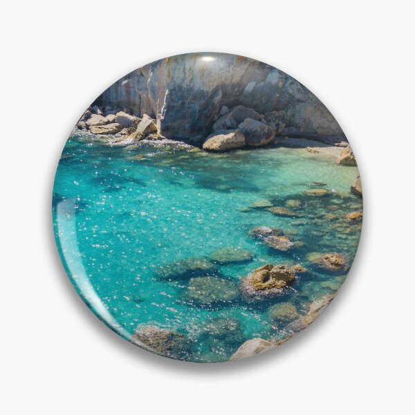 Item preview, Turquoise sea with rocks of Puglia, Italy designed and sold by salarkoshop.