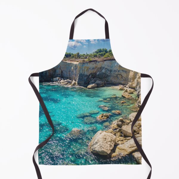 Item preview, Turquoise sea with rocks of Puglia, Italy designed and sold by salarkoshop.