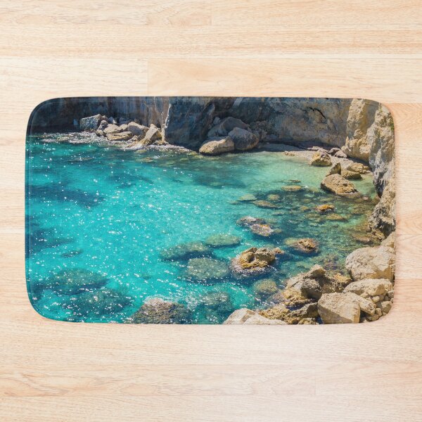 Item preview, Turquoise sea with rocks of Puglia, Italy designed and sold by salarkoshop.