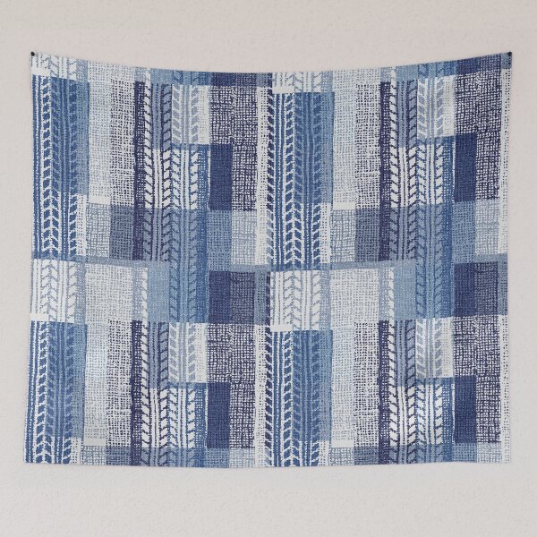 Item preview, African boho blue. designed and sold by ReneMagritteArt.