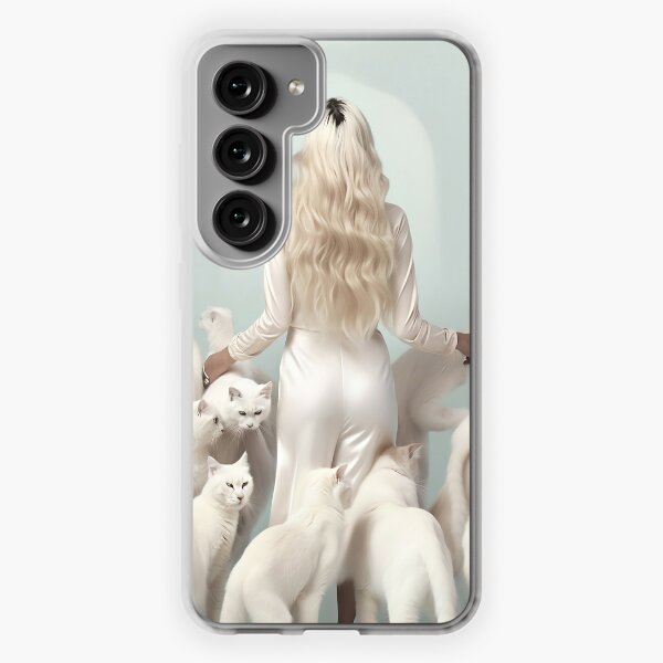 Woman with cats Samsung Galaxy Soft Case