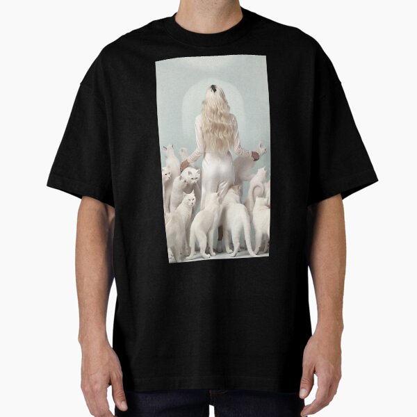 Woman with cats Oversized T-Shirt