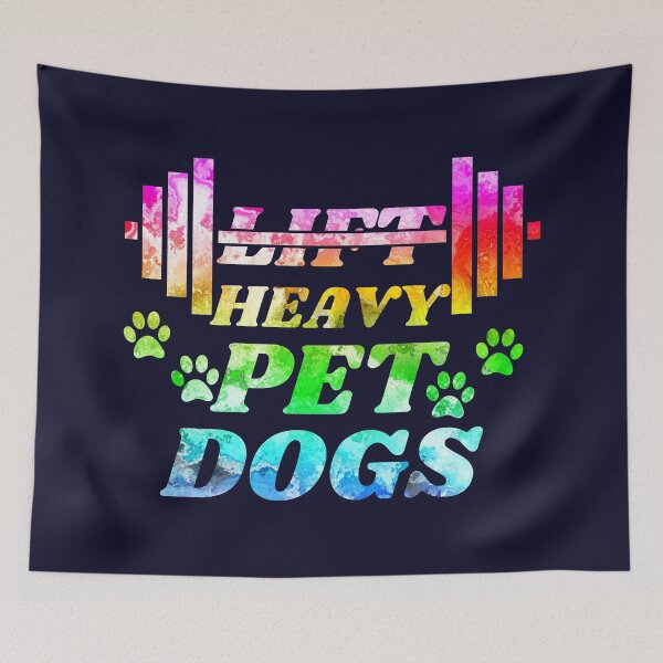 Item preview, Lift Heavy Pet Dogs Funny Gym Workout designed and sold by SunfullyYours.