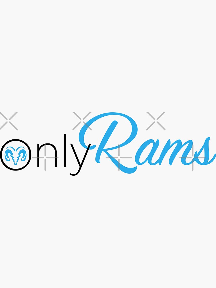 Only Rams Sticker
