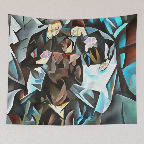 Item preview, Three Men Playing Cards  Geometric Art After Rockline designed and sold by taiche.