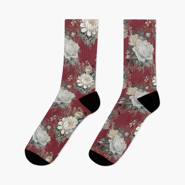 Item preview, Flowers on Blood Red designed and sold by incarnations.