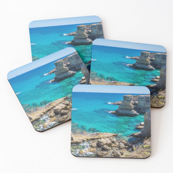 Item preview, Stunning Turquoise Sea and Cliffs of Puglia, Italy designed and sold by salarkoshop.