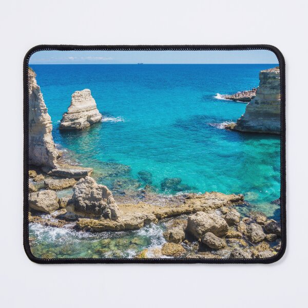Item preview, Stunning Turquoise Sea and Cliffs of Puglia, Italy designed and sold by salarkoshop.
