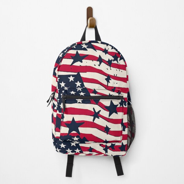 Item preview, American flag fashionable abstract seamless pattern designed and sold by Printellarium.