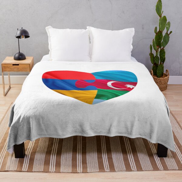 Item preview, Love Armenia and Azerbaijan, puzzle heart, designed and sold by Ksmith-Style.