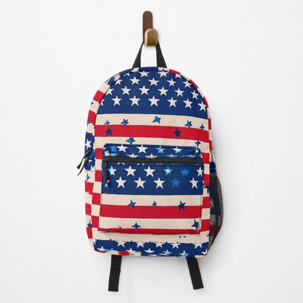 Item preview, American flag fashionable abstract seamless pattern designed and sold by Printellarium.