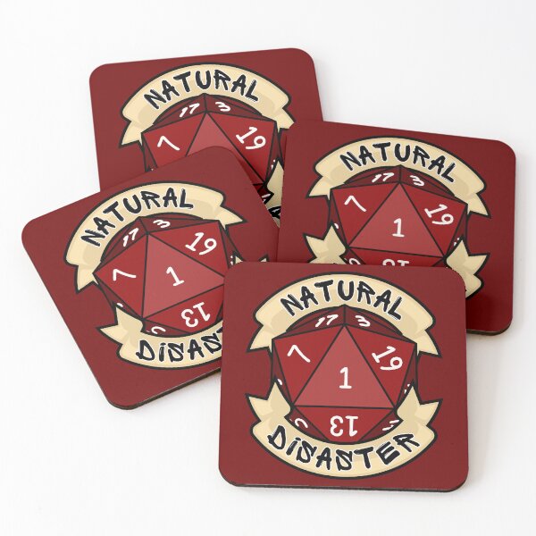 Item preview, Natural Disaster - Natural 1 - Critical Fail - D&D Red Novelty designed and sold by CC's Designs.