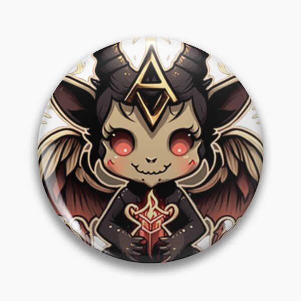 Item preview, Cute Baphomet Cartoon | Digital Art | Baphomet Art | Baby Baphomet Art designed and sold by cutesykreations.