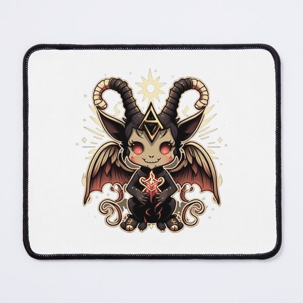 Item preview, Cute Baphomet Cartoon | Digital Art | Baphomet Art | Baby Baphomet Art designed and sold by cutesykreations.
