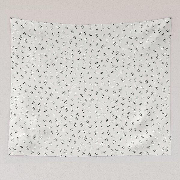 Item preview, Mini charcoal triangles on an ecru background designed and sold by cezidesign.