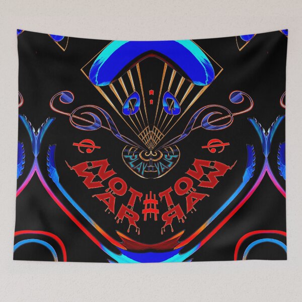 Item preview, PLAY GUITAR NOT WAR  - GEOMETRIC ABSTRACT MUSIC PEACE & LOVE SLOGAN. designed and sold by Ralek.