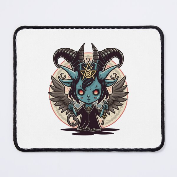 Item preview, Cute Femme Baphomet Cartoon | Digital Art | Baphomet Art | Baby Baphomet Art designed and sold by cutesykreations.