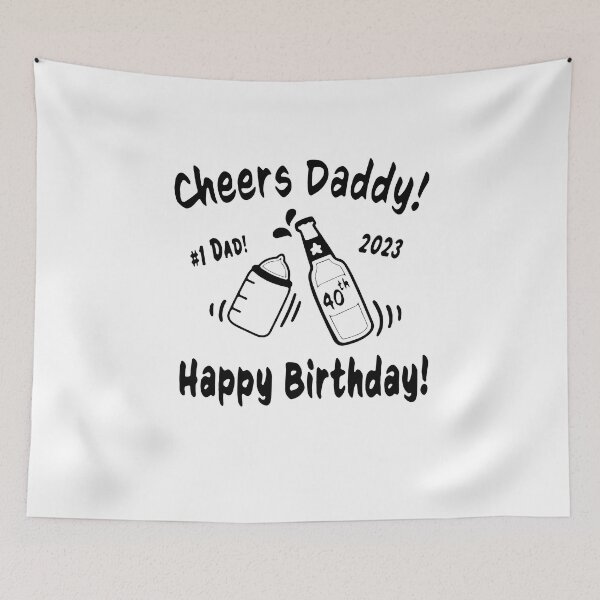 Item preview, Happy Birthday Dad Uncle Grandpa Baby 2023 40th designed and sold by Newluck01.