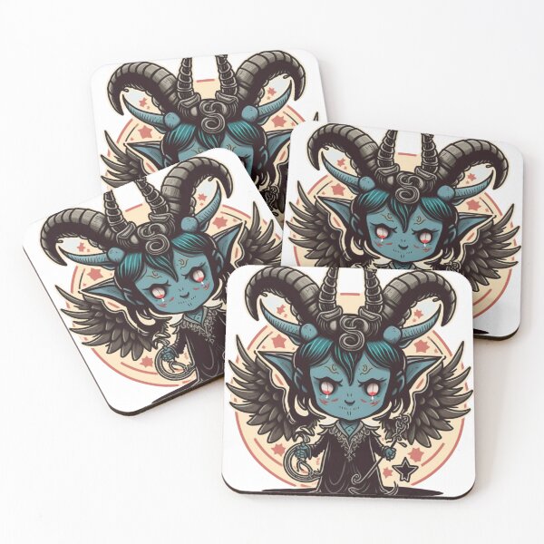 Item preview, Cute Femme Baphomet Cartoon | Digital Art | Baphomet Art | Baby Baphomet Art designed and sold by cutesykreations.