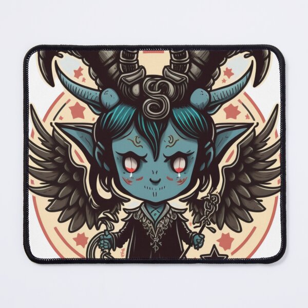 Item preview, Cute Femme Baphomet Cartoon | Digital Art | Baphomet Art | Baby Baphomet Art designed and sold by cutesykreations.