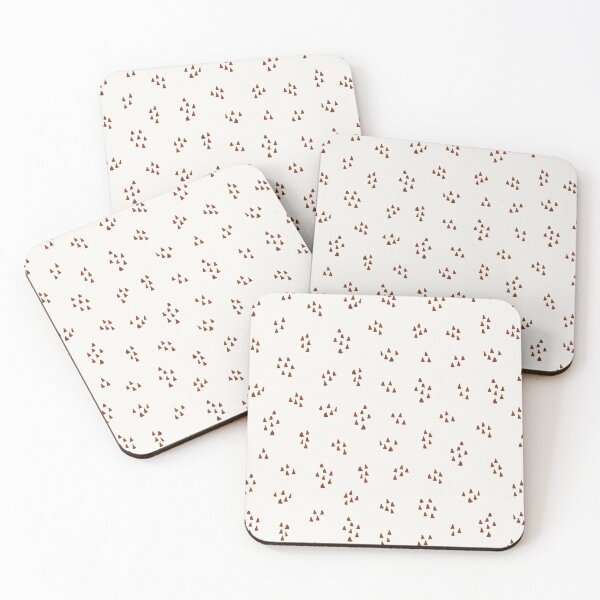 Item preview, Mini brick color triangles on ecru background designed and sold by cezidesign.