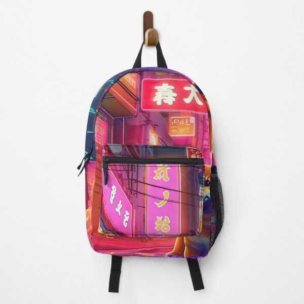 Item preview, Shiba Inu explores a Neon Lit Street designed and sold by THC Studios.