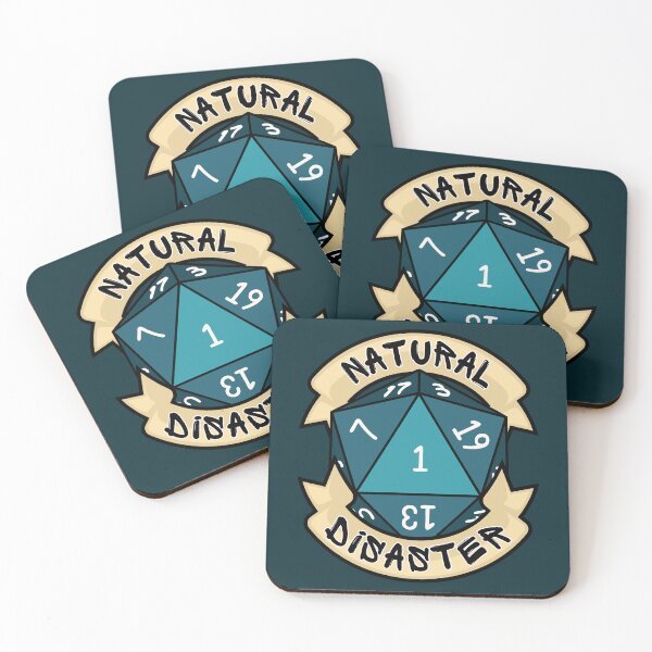 Item preview, Natural Disaster - Natural 1 - Critical Fail - D&D Blue Novelty designed and sold by CC's Designs.
