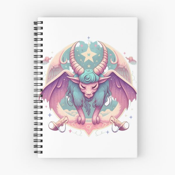 Item preview, Cute Pastel Baphomet Cartoon | Digital Art | Baphomet Art | Baby Baphomet Art designed and sold by cutesykreations.