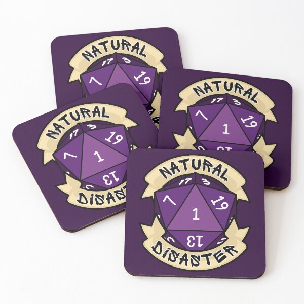Item preview, Natural Disaster - Natural 1 - Critical Fail - D&D Purple Novelty designed and sold by CC's Designs.
