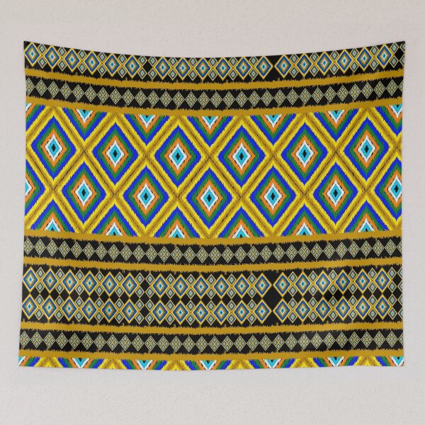 Item preview, Thai Southern Style Ikat Seamless Pattern Geometric Seamless Pattern designed and sold by Apkdesigner.