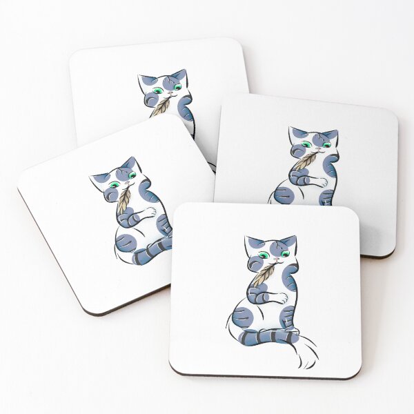 Item preview, Cat and feather  designed and sold by Yama-inu.