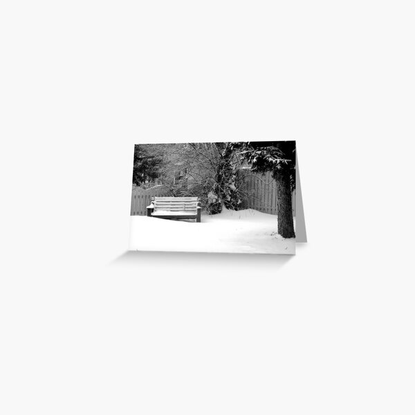 City Winter Scene Greeting Card