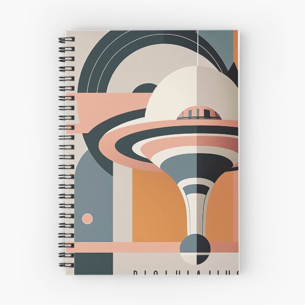 Item preview, retro futuristic bauhaus poster designed and sold by GILRIGHI63.