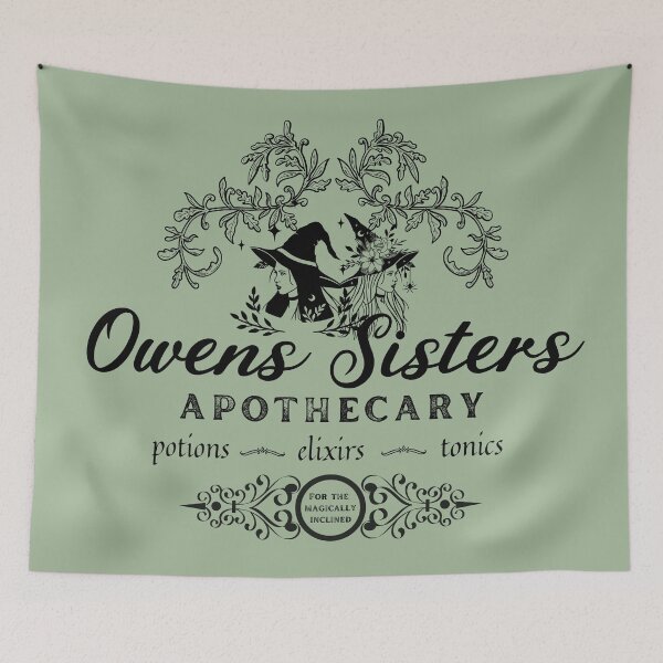 Item preview, Practical Magic Owens Sisters Apothecary Black Text designed and sold by dealchica.