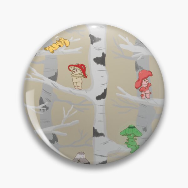 Item preview, Birch Mushroom Forest Pattern designed and sold by Silverspirit36.