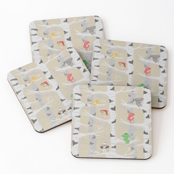 Item preview, Birch Mushroom Forest Pattern designed and sold by Silverspirit36.