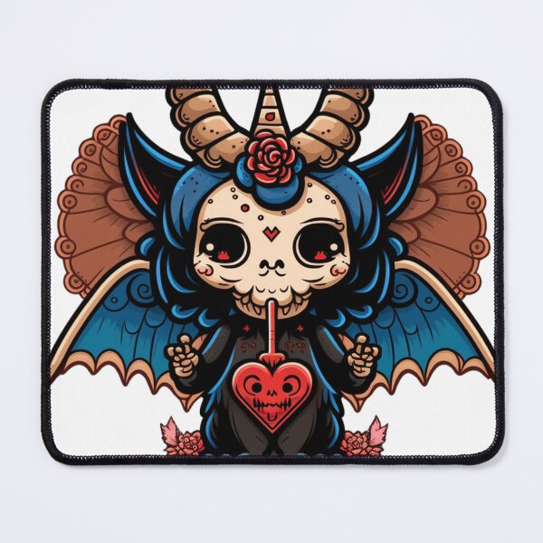 Item preview, Cute Baphomet Cartoon | Digital Art | Baphomet Art | Baby Baphomet Art designed and sold by cutesykreations.