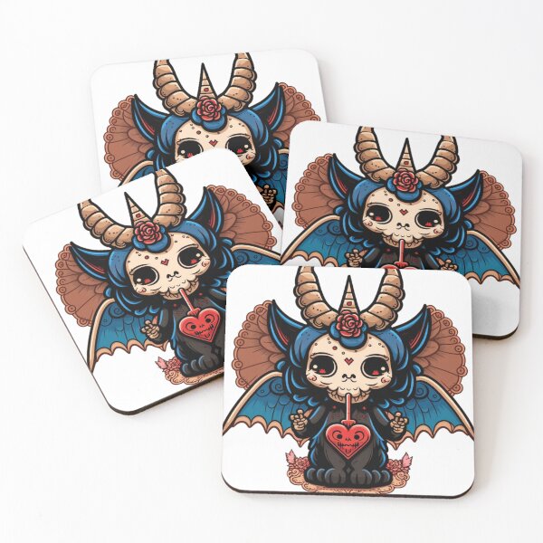 Item preview, Cute Baphomet Cartoon | Digital Art | Baphomet Art | Baby Baphomet Art designed and sold by cutesykreations.