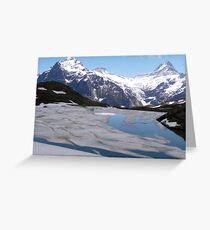 Bachalpensee with Fieschornen in the background, May 2004 Greeting Card