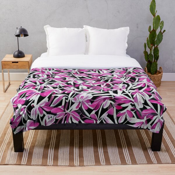 Item preview, Spring Floral Black And Pink designed and sold by itzbart.