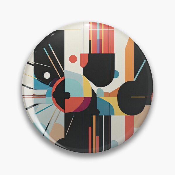 Item preview, retro futuristic bauhaus poster designed and sold by GILRIGHI63.