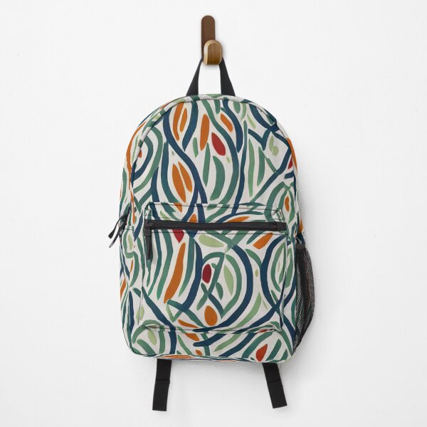 Item preview, Jungle Vine | Abstract Pattern in Green and Orange designed and sold by Strad Digital ART.