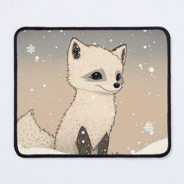 Item preview, Arctic Fox Cub in the Snow - Cute and Fun Design designed and sold by madtoyman.