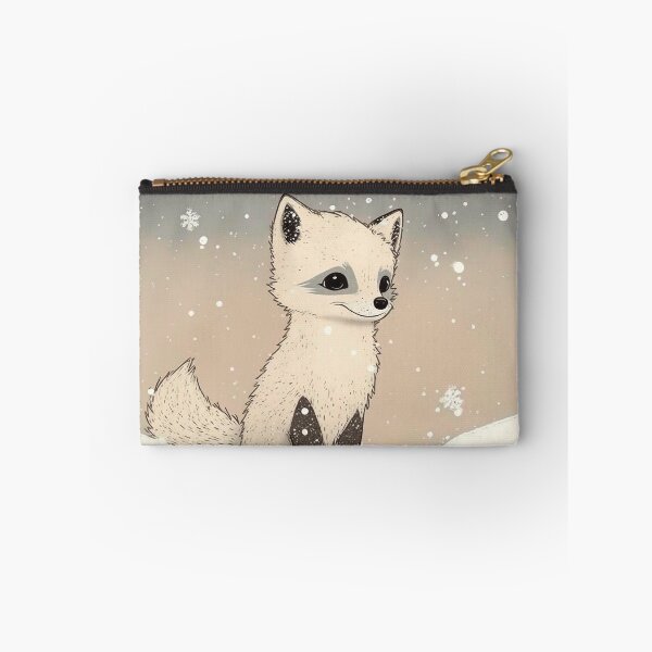 Item preview, Arctic Fox Cub in the Snow - Cute and Fun Design designed and sold by madtoyman.