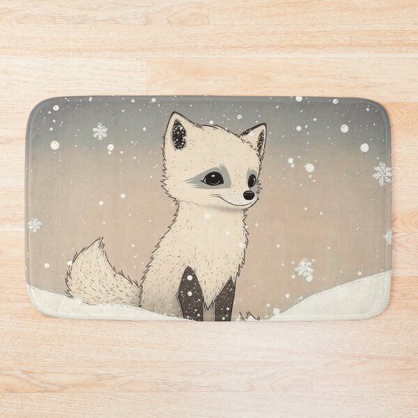 Item preview, Arctic Fox Cub in the Snow - Cute and Fun Design designed and sold by madtoyman.